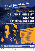 Rencontres de physique de l'infiniment grand à l'infiniment petit 2014, promotion Frédéric et Irène Joliot-Curie