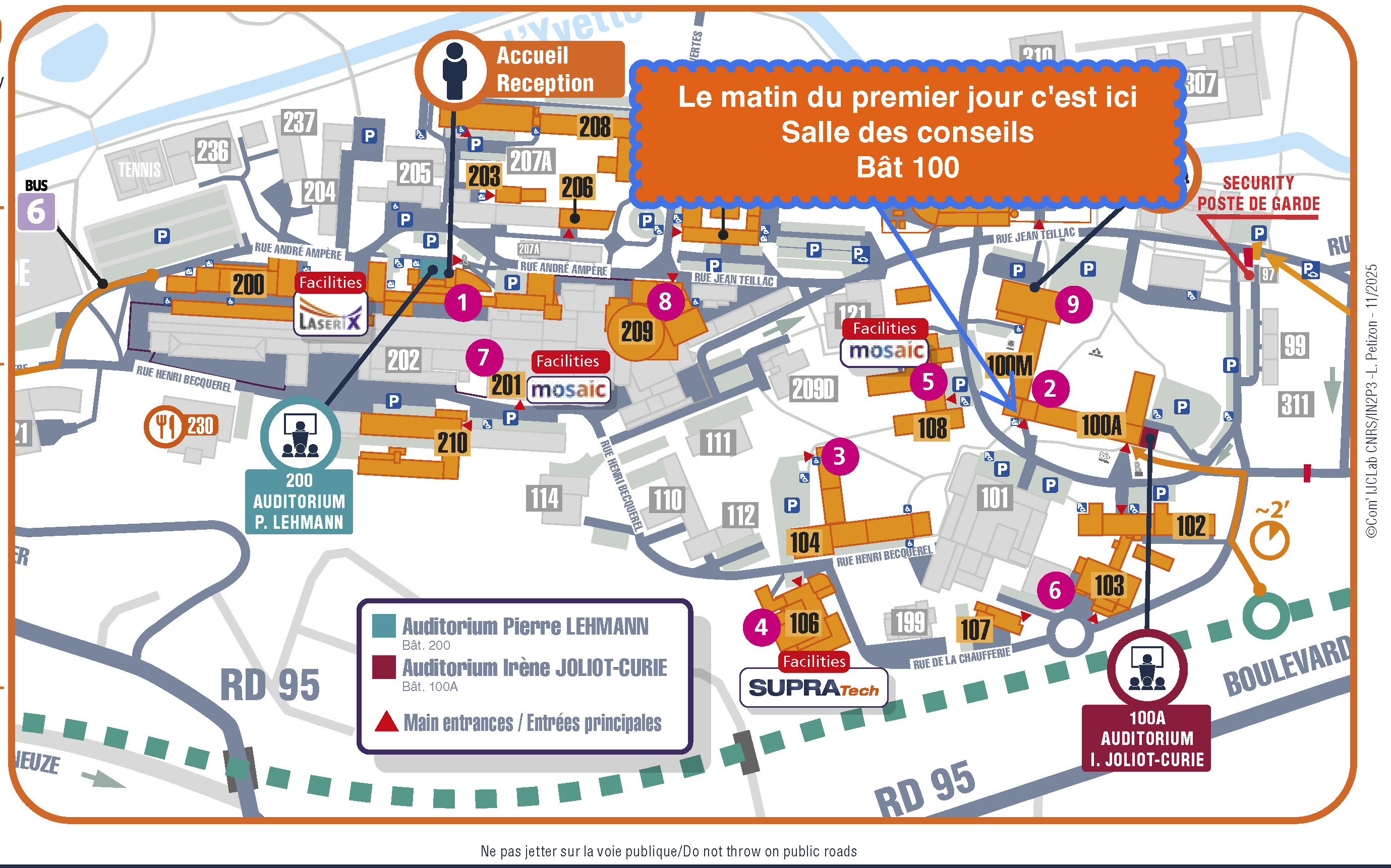 Comment venir le premier jour?